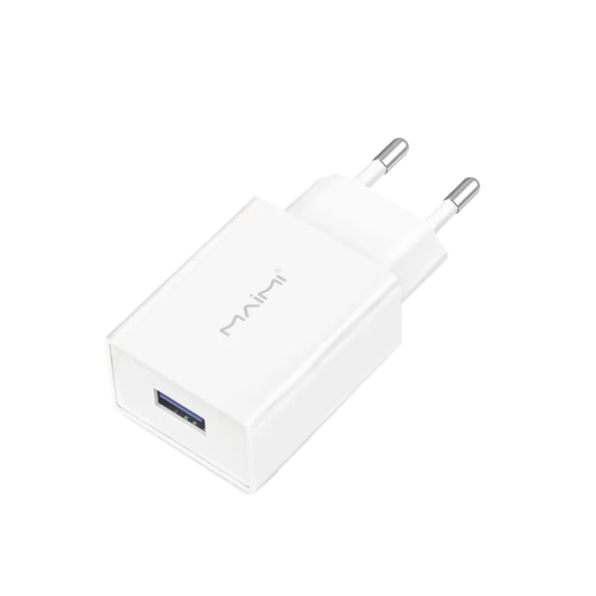 SMART CHARGER ADAPTOR MAIMI C43-2.1A-SINGLE USB-WHITE/BLACK-ORIGINAL